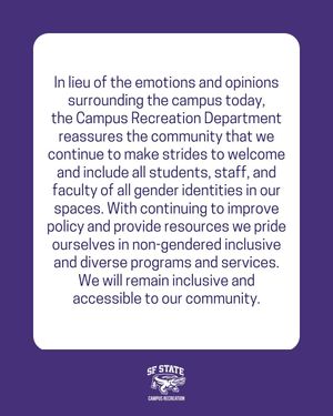 Image post by @sfsu_campusrec on Instagram