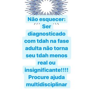 Image post by @tdahfocoevida on Instagram