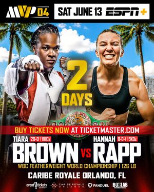 Image post by @tiarabrownboxing on Instagram