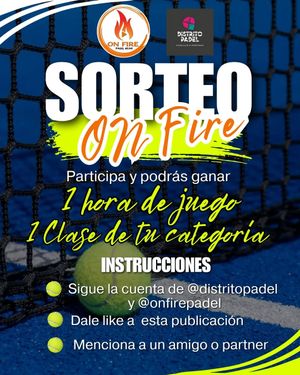 Image post by @onfirepadel on Instagram