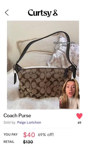 Image post by @curtsyapp on Facebook