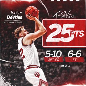 Image post by @IndianaMBB on Twitter