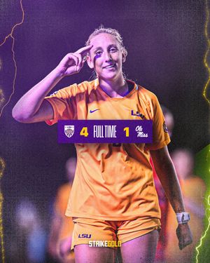 Image post by @LSUSoccer on Twitter