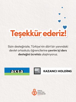 Image post by @okuldestekdernegi on Instagram