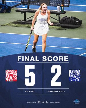 Image post by @BelmontWTennis on Twitter