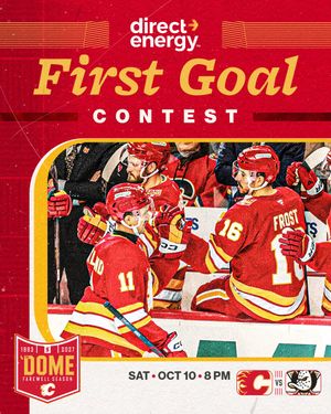 Image post by @NHLFlames on Twitter/X