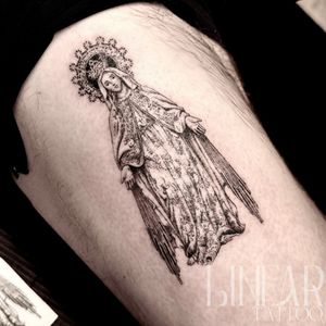 Image post by @christina.lineartattoo on Instagram