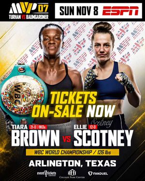Image post by @tiarabrownboxing on Instagram