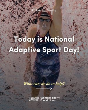 Image post by @womenssportsfoundation on Instagram