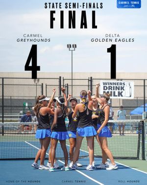Image post by @carmelhsgirlstennis on Instagram