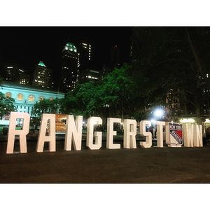 Image post by @nyrangers on Instagram