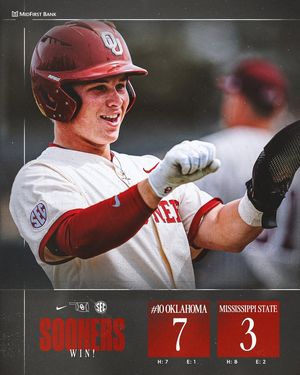 Image post by @OklahomaBaseball on Facebook