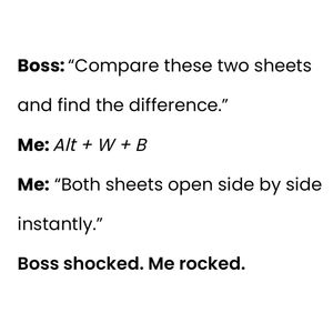Image post by @excelforsuccess on Instagram