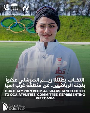 Text post by @qatar_olympic on Twitter/X
