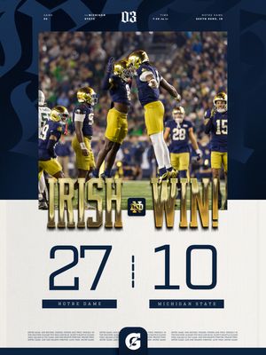 Image post by @ndfootball on Instagram