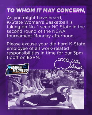 Image post by @kstatesports on Twitter