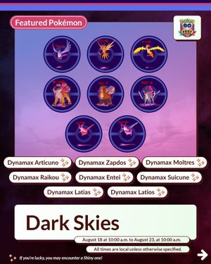 Image post by @PokemonGoApp on Twitter