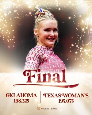 Image post by @ou_wgymnastics on Instagram