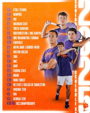 Image post by @clemsonmtennis on Instagram