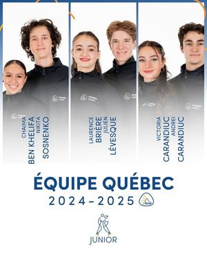 Image post by @patinageqc on Facebook