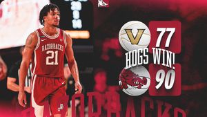 Image post by @RazorbackMBB on Twitter