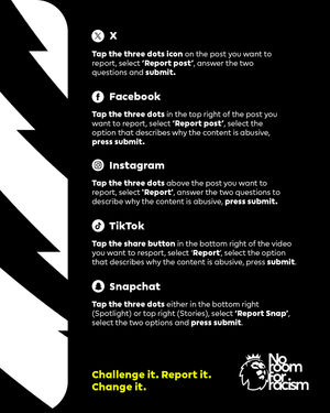 Image post by @premierleague on Twitter