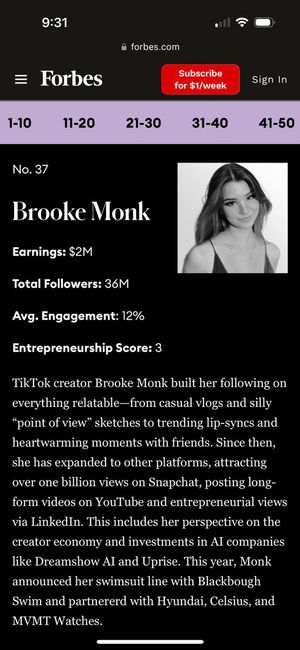 Image post by @brookemonk on Twitter