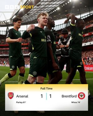 Image post by @BBCSport on Twitter/X