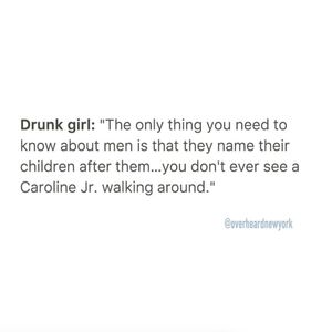Image post by @overheardnewyork on Instagram