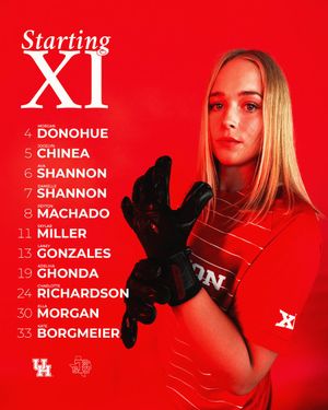 Image post by @UHCougarSoccer on Twitter/X