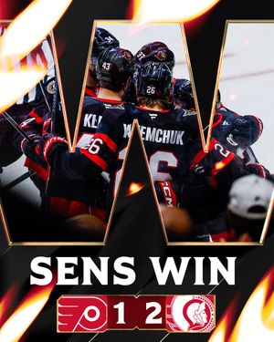 Image post by @Senators on Twitter/X