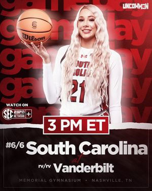 Image post by @GamecockWBB on Twitter