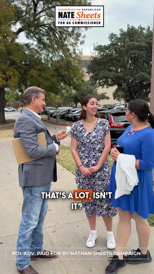Video post by @natesheetsfortexas on Facebook