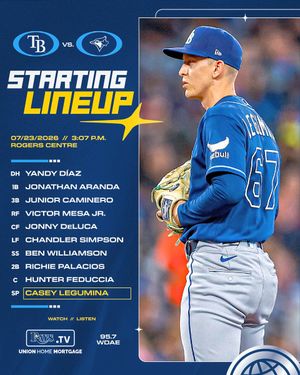 Image post by @RaysBaseball on Twitter