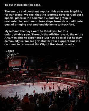Image post by @rockfordicehogs on Instagram