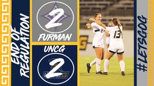 Image post by @UNCGWSoccer on Twitter