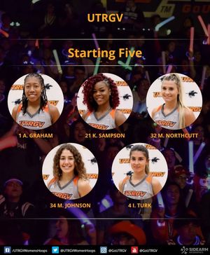 Image post by @UTRGVwbb on Facebook