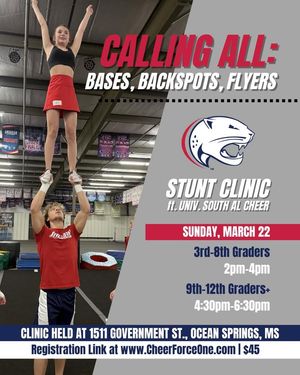 Image post by @southalabama.cheerleading on Facebook