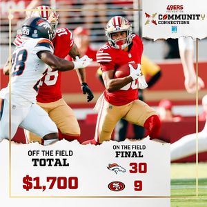 Image post by @49ersFoundation on Facebook