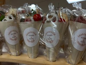 Image post by @Charcuterie Cones and Cups To Go on Facebook