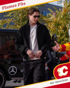 Image post by @NHLFlames on Twitter/X