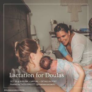 Image post by @doulaassociationofalberta on Facebook