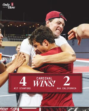 Image post by @stanfordmenstennis on Instagram