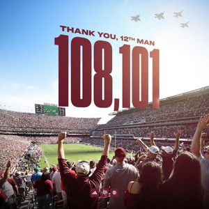 Image post by @aggiefootball on Instagram