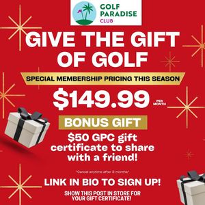 Image post by @golfparadiseclub on Instagram