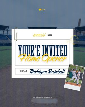 Image post by @umichbaseball on Instagram