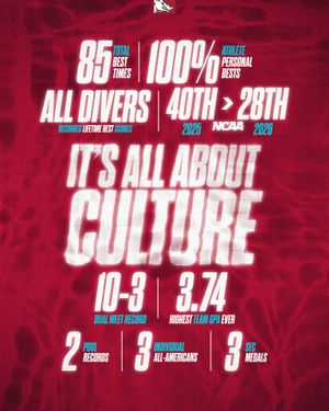 Image post by @razorbackswimdive on Instagram