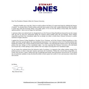 Image post by @clemsoncollegerep on Instagram