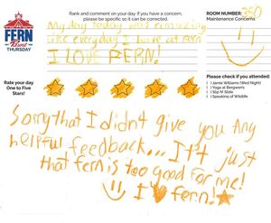 Image post by @fernresort on Facebook