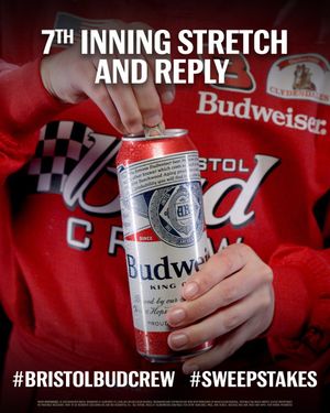 Image post by @budweiserusa on Twitter